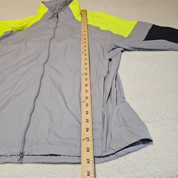 Nike Full Zip Running Windbreaker Jacket Colorblock Reflective Lightweight XL - Picture 11 of 13